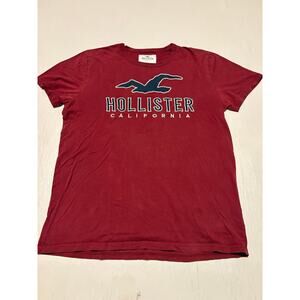Hollister red tee shirt